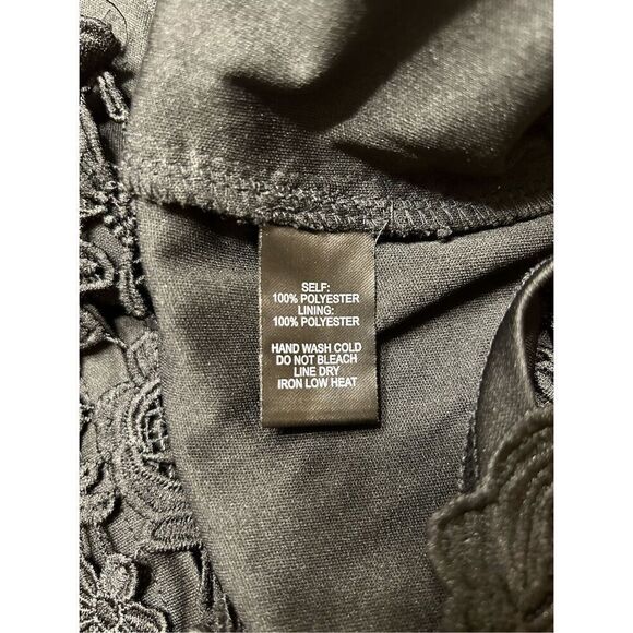 Lulus Love Poem Black Lace Mini Dress Size Medium - Picture 6 of 9